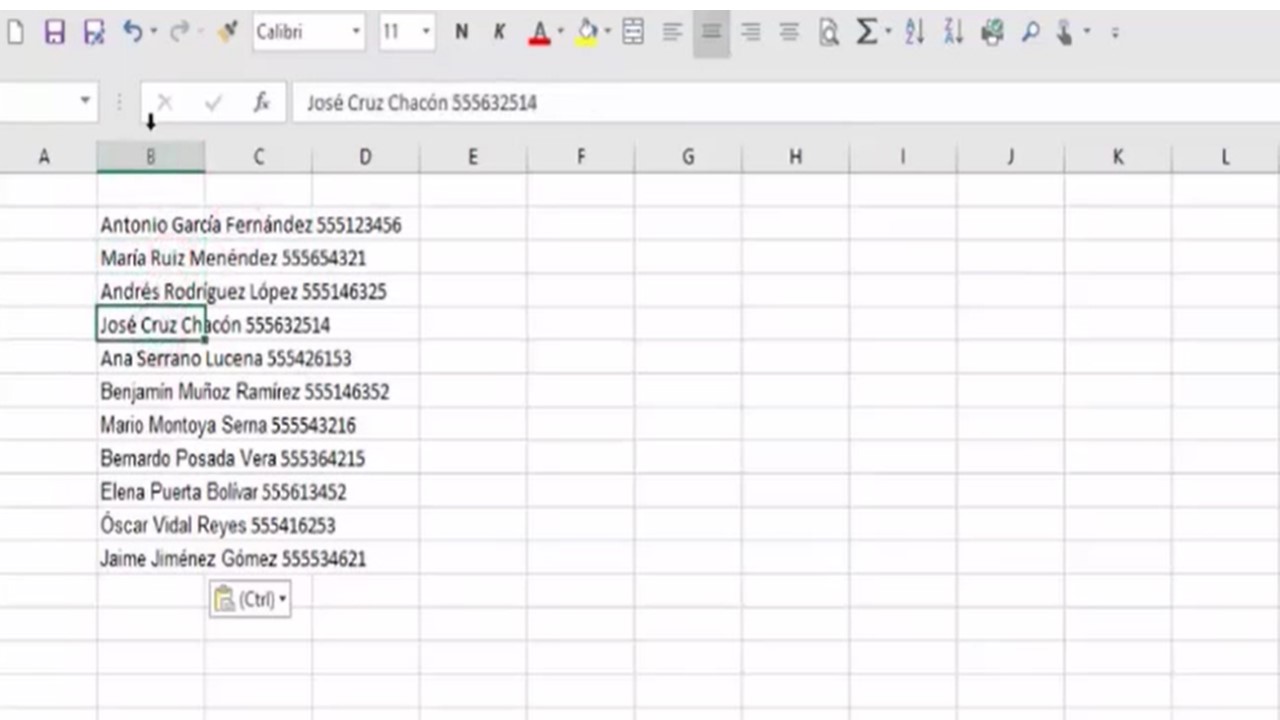 Excel 2013 Cómo Pasar Datos De Un Documento Word A Una Tabla Excel 7292